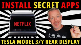 Secret Netflix Install On TESLA Model 3/Y Rear Entertainment & Climate Control System