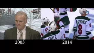 Minnesota Wild game 7 OT winners vs Avalanche (Brunette 2003, Niederreiter 2014)