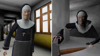 Evil Nun 3 Jumpscare Vs Evil Nun 3 Crawling Jumpscare | Evil Nun 3 All Jumpscares