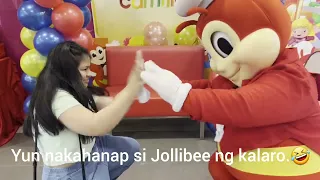 Nakahanap ng Kalaro si Jollibee.🤣 #foryoupage #jollibee #funnyvideo #birthdayparty