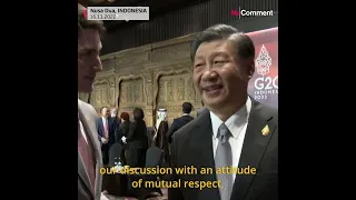 Xi Jinping confronts Justin Trudeau over 'leaks' to media #shorts #nocomment