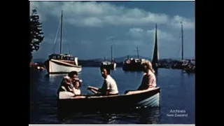 1946 Auckland 'City of Sunlight' Old Film Footage - Early NZ 1940s