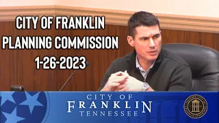 City of Franklin, Planning Commission 1-26-2023