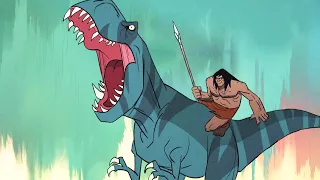 A CAVEMAN FIGHTS alongside a T-REX against BRUTAL CREATURES from PREHISTORY - RECAP