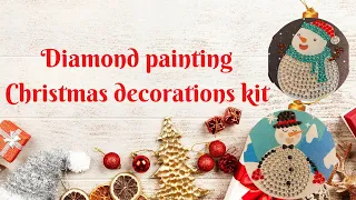 Diamond painting Christmas tree decorations kit