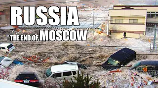 Apocalypse in Moscow! A powerful hurricane and flood are crushing Russia!