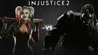 Injustice 2 - Харли Квинн против Гориллы Гродда - Intros & Clashes (rus)