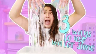 3 WAYS TO USE WATER SLIMES ~ HOW TO MAKE THE BEST WATER SLIMES ~ Slimeatory #397
