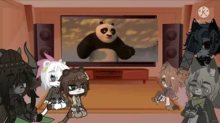 Kung fu panda villains+The dragon knight react to Lord Shen vs Po