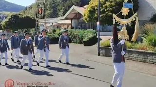 Bigge marschiert aus dem Tal der Könige zum Antreten zum Großen Festzug beim Kreisschützenfest 2023