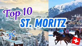 TOP 10 things to do in ST MORITZ, SWITZERLAND | Luxury Swiss village tour, Glacier Express, & more!