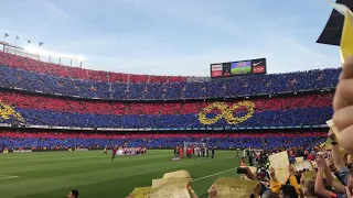 FC Barcelona INIESTA Farewell Camp Nou Mosaic 4k