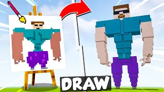 NOOB vs PRO: DRAWING BUILD COMPETITION in Minecraft [Episode 3]