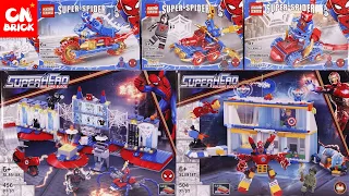 Unoffical Lego Collection 2022 Marvel Spiderman Laboratory set Unofficial Lego Speed Build