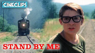 Teddy Tries To Dodge A Train | Stand By Me | CineClips