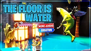 PARKOUR IMPOSIBLE *THE FLOOR IS WATER* (FORTNITE MINIJUEGOS)