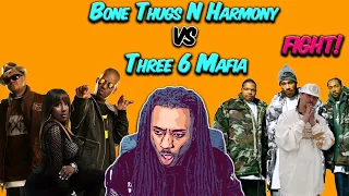 ( Petty Fight ) Bone Thugs-N-Harmony vs Three 6 Mafia FIGHT [ REACTION ] Bizzy The Pettiest!