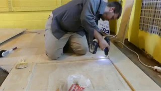 2800 Gallon plywood tank - Building the floor