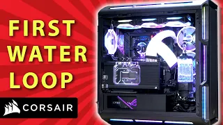 The ALL CORSAIR Custom Water Cooled RGB Gaming PC Build! (Hydro X Series)