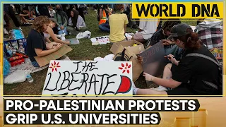 Israel-Hamas war: Pro-Palestine protests spread across US college campuses | WION World DNA LIVE