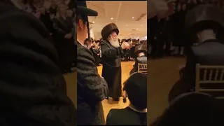 Bobover Rebbe dancing at a wedding of a Chusid- Elul 5783