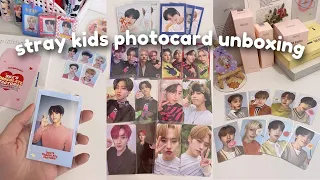 ‧₊ 📨⋆ большая распаковка мерча Stray Kids, обмен фотокартами ⋆˚ ༘ kpop collective haul, trades ⋆˚ *