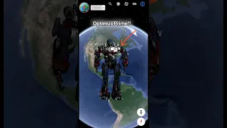 I found Optimus Prime 🤖 on google maps and google earth 🌍 #shorts #worldyguy2m