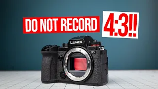 BEST Way To Shoot Vertical Video With Lumix S5 - DON'T SHOOT 4:3!!