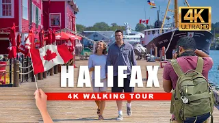 🇨🇦 Halifax Nova Scotia Walking Tour - Canada's Waterfront Boardwalk [4K HDR - 60 fps]