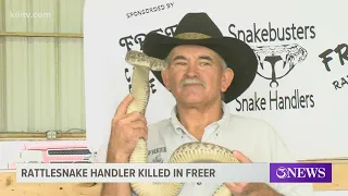 Freer rattlesnake handler dies from bite at Rattlesnake Roundup