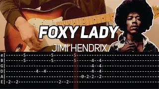Jimi Hendrix - Foxy Lady (Guitar lesson with TAB)