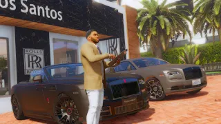 GTA 5 Rolls Royce UBER DRIVER #17 - GTA 5 Real Hood Life(Streets of LS)