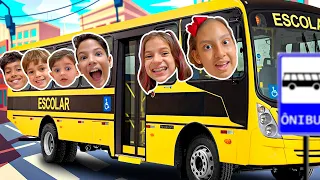Novas regras no ônibus escolar e na escola com Maria Clara MC Divertida - Família MC Divertida