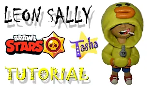 Леон Сэлли Бравл Старс из пластилина Туториал Leon Sally Brawl Stars from plasticine Tutorial