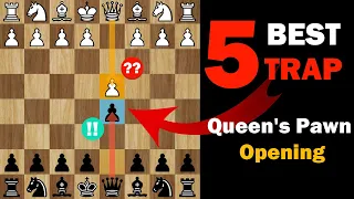 Best 5 Chess Opening Traps in the QUEEN's GAMBIT (Black)