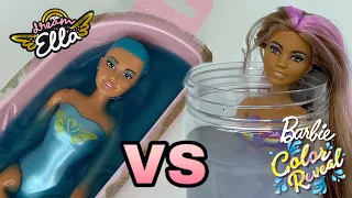 Barbie Color Reveal VS DreamElla Color Change Surprise | Zombiexcorn
