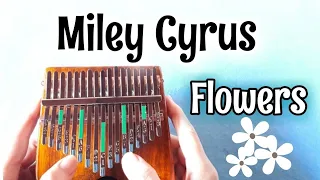 Miley Cyrus - Flowers  (Kalimba Tutorial/Easy Tabs/Play-Along) - Kalimba Music