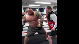 Lad Takes A Punch From The World's Strongest Man Eddie Hall