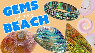 Gems of Beach - Abalone Ammolite Coral Conch Pearl & More!
