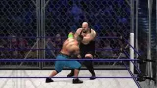 John Cena vs Big Show No Way Out Steel Cage Match PPV Sim