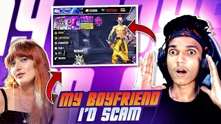 I Scammed My Boyfriend V Badge Account 😂 And Wasting All Diamonds 💎 Of PN HARSH - Garena Free Fire 💖