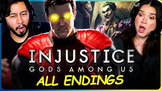 INJUSTICE: GODS AMONG US - ALL ENDINGS REACTION