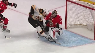 After long review Bruins OT goal disallowed