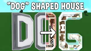 Building the WORD 'DOG' into a Bloxburg House