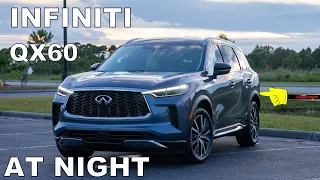 👉 AT NIGHT: 2022 INFINITI QX60 Sensory AWD - Interior Exterior Lighting Overview + Night Drive