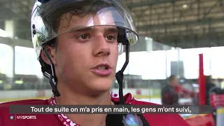 Théo Rochette à Leysin avec le LHC