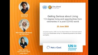 Webinar: Getting Serious about Living: 1.5-degree lifestyles and opportunities