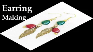 Easy Metal earrings Tutorial, Step by step tutorial on metal earrings | DIY Metal Earrings