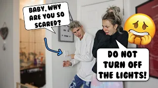 Acting AFRAID OF THE DARK Prank On Fiancé! *HE COMFORTS ME🥺*