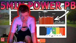 5 Minute Power Test After Racing Hard On Zwift!